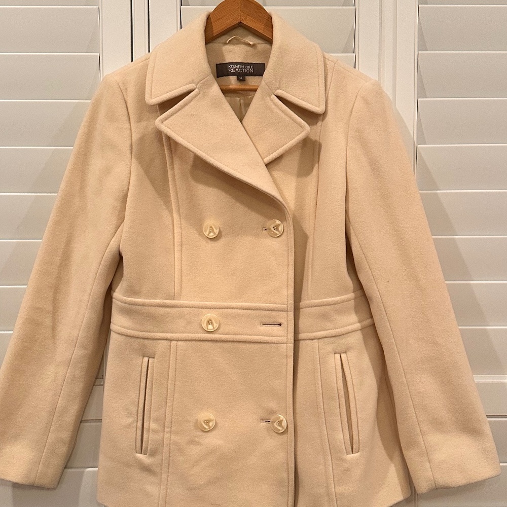 Kenneth Cole Cream Peacoat